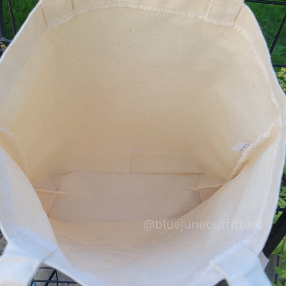 Moon Child Canvas Tote Bag | Celestial Farmers Market Tote Bag - Picture 5 of 6